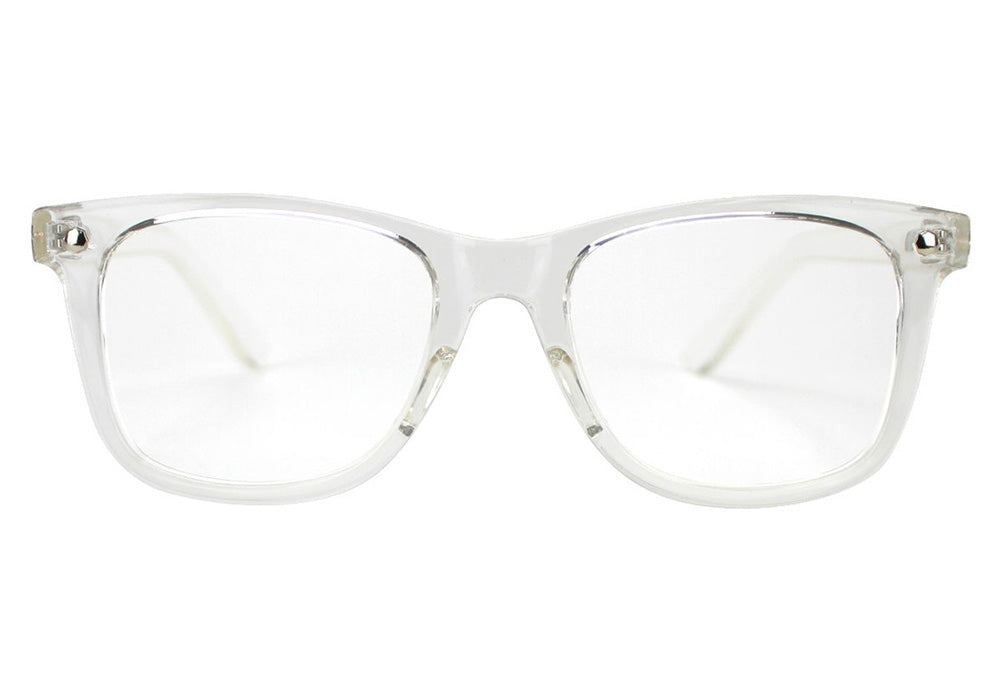Mikemo Clear Wayfarer Prescription Glasses Front