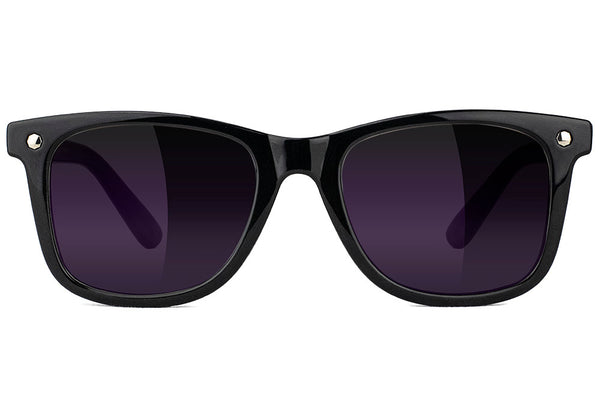 Mikemo Black Purple Polarized Sunglasses front
