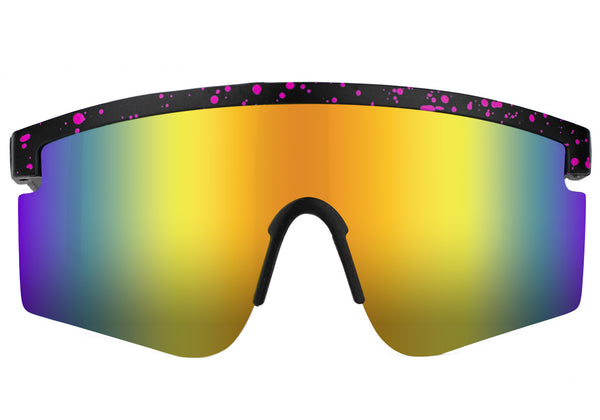 Mojave Black Yellow Mirror Polarized Sunglasses Front