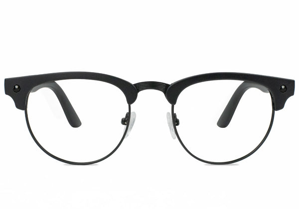 Morrison Matte Blackout Clubmaster Prescription Glasses Front
