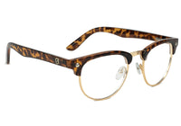Morrison Tortoise Clubmaster Prescription Glasses #Color_Tortoise