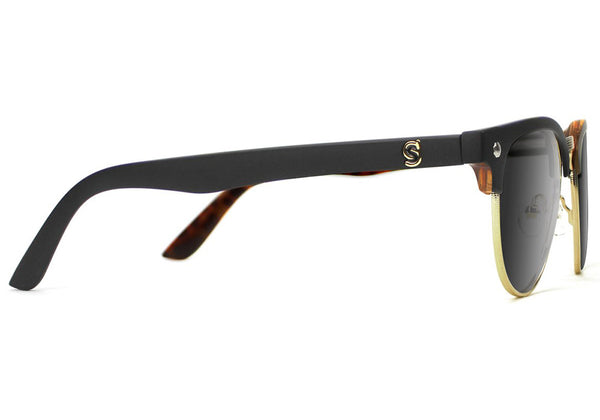 Morrison Black Tortoise Polarized Sunglasses Side