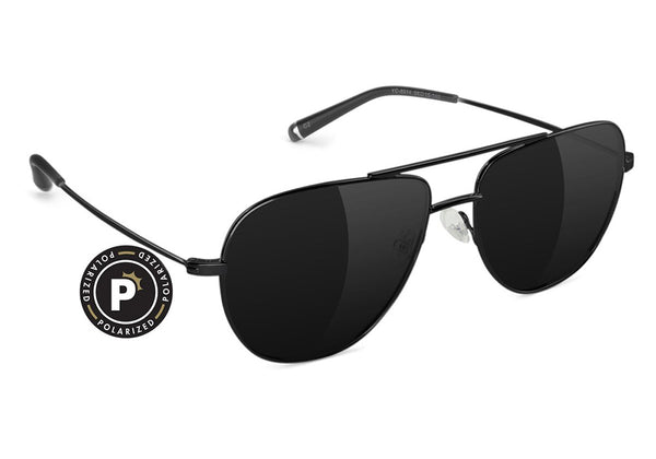 Neen Aviator Black Polarized Sunglasses