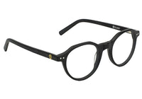 Olsen Matte Black Round Prescription Glasses #Color_Matte Black