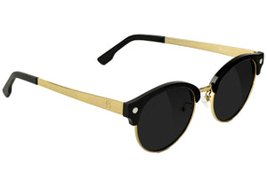 Paul Clubmaster Black Gold Polarized Sunglasses 
