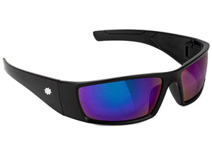 Peet Black Blue Mirror Polarized Sunglasses