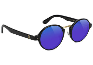 Prod Black Blue Mirror Polarized Sunglasses