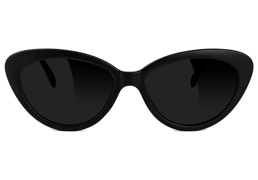 Selina Matte Black Polarized Sunglasses Front