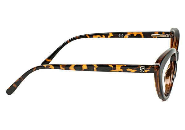 Selena Tortoise Cat Eye Prescription Glasses Side