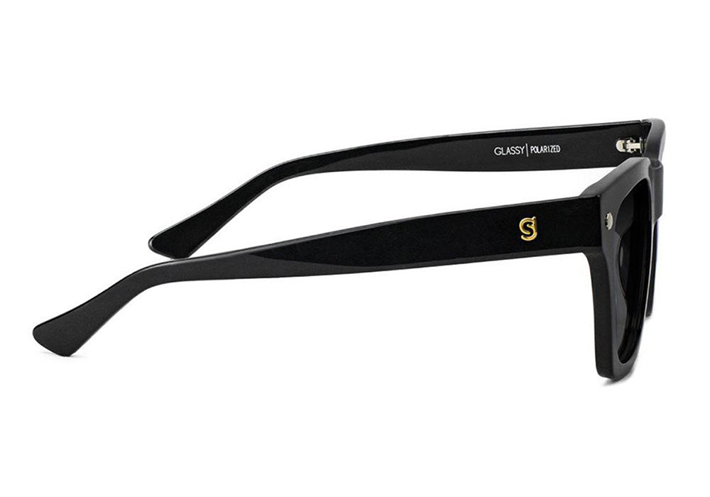 Walker Black Polarized Sunglasses Side